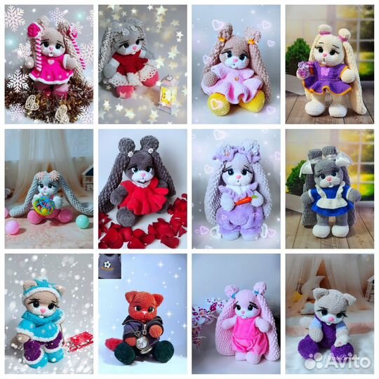 Вязаный зайка