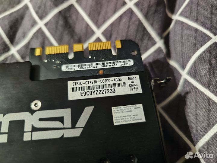 Видеокарта Asus Strix GTX 970