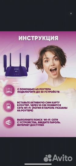 Wi- Fi роутер 4G LTE