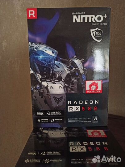 Видеокарта sapphire rx 580 nitro+ 8gb