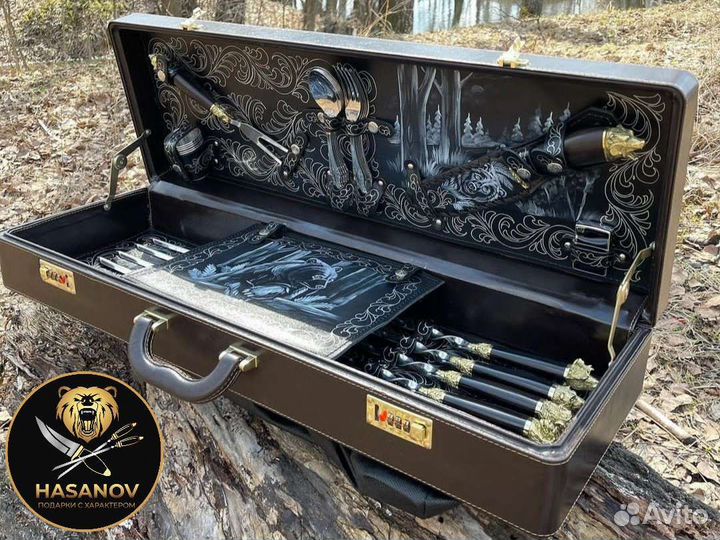 Шашлычный набор ручной работы