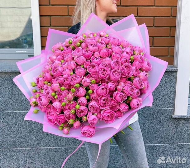 Букет с ромашками и пионами. Доставка/ Предзаказ