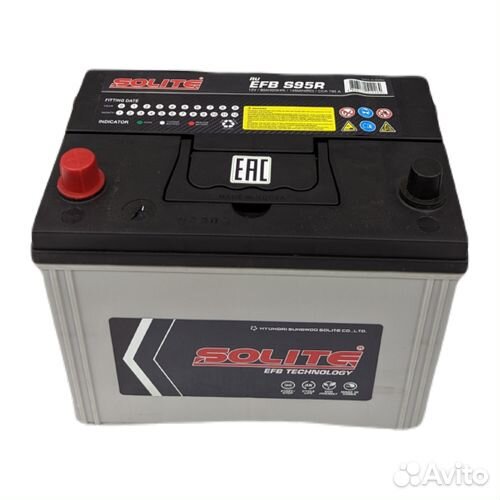 Аккумулятор Solite EFB S95R (80Ач, 790А)