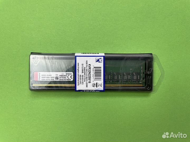 DDR4 16GB 3200 Mhz Kingston для пк новая