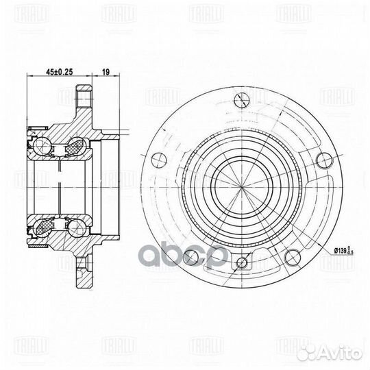 Ступица для а/м BMW 3 (Е36) (90) /3 (Е46) (98)