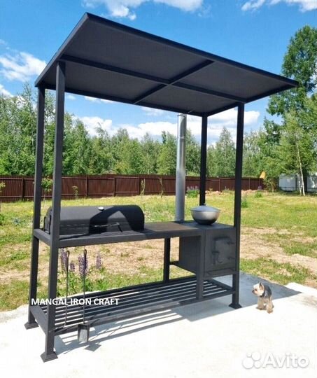 Беседка с мангалом