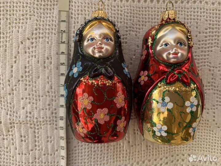 Елочная игрушка стекло новая