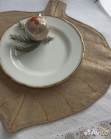 Салфетки сервировочные лен