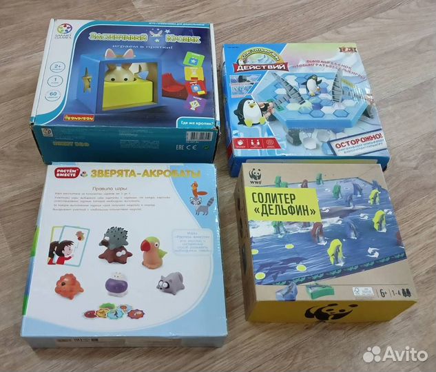 Детские настольные игры и головоломки