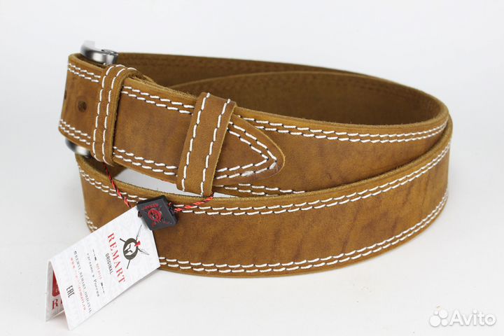 Мужской кожаный ремень 40 мм