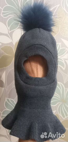 Шапка шлем зимняя для мальчика 3-4года