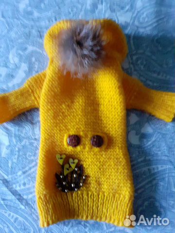 Удлиненная кофточка для собак мелких пород