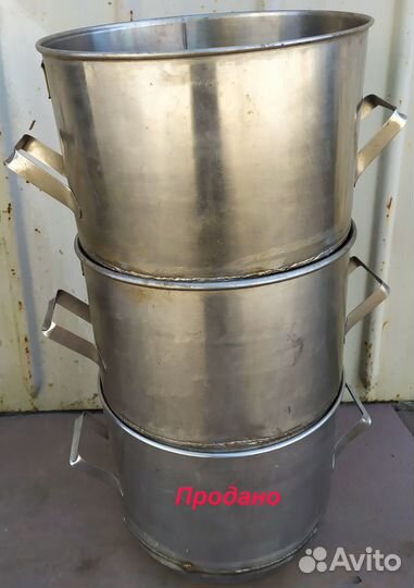 Баки пищевые из нержавеющей стали. 25 литров. СССР