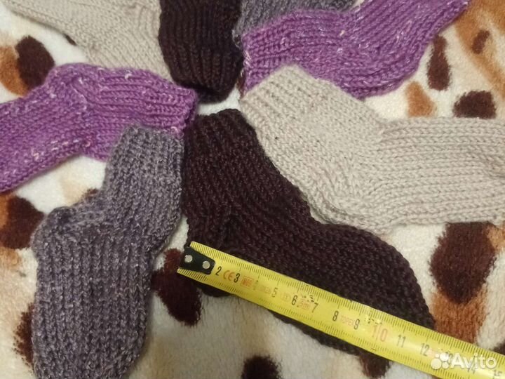 Детские вязанные носочки для девочек и мальчиков