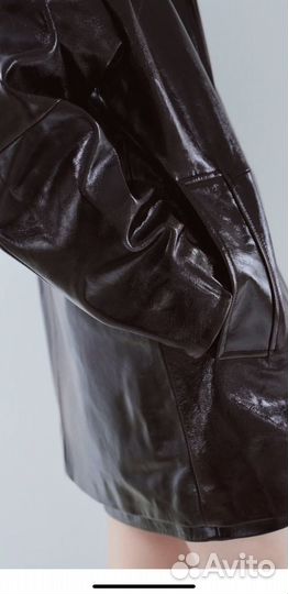 Кожаная куртка-парка Zara L новая с биркой