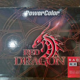 Видеокарта rx580 8gb red dragon