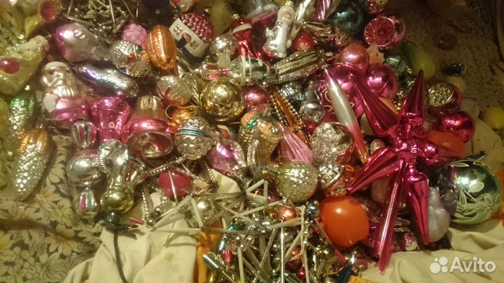 Игрушки елочные СССР разные винтаж антиквариат