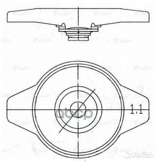 Крышка радиатора lexus/mazda/mitsubishi/toyota