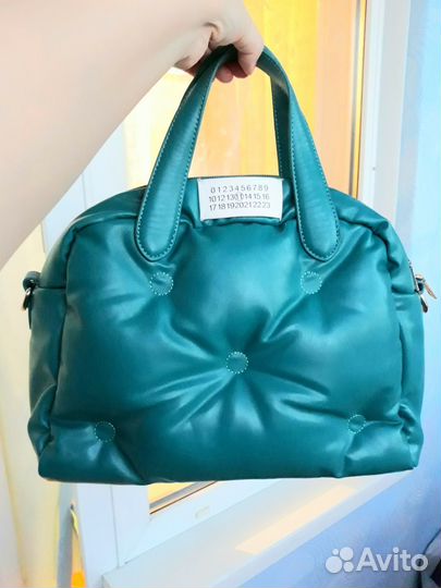 Сумка-дутик бирюзовая