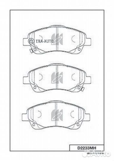 Kashiyama D2233MH Колодки торм