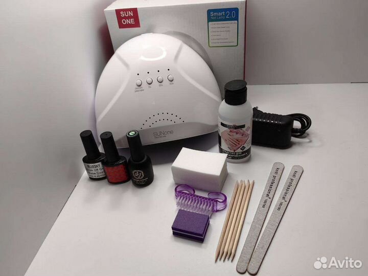 Маникюрный набор с лампой