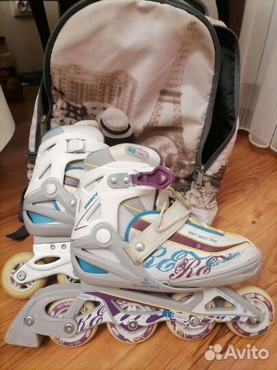 Роликовые коньки детские раздвижные 31-36