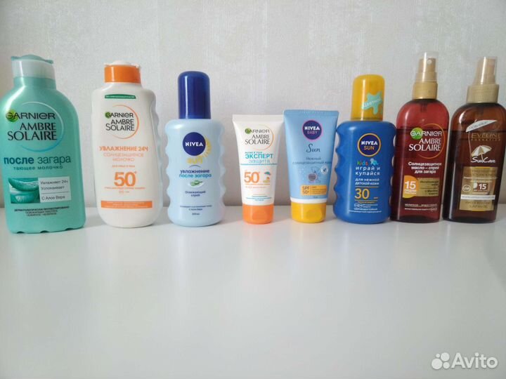 Солнцезащитные средства для детей и взрослых