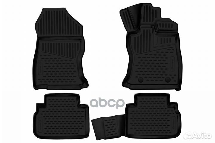 Коврики 3D в салон полиуретан 4 шт. element3D02