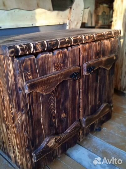 Тумбы из массива дерева для дома, бани, беседки