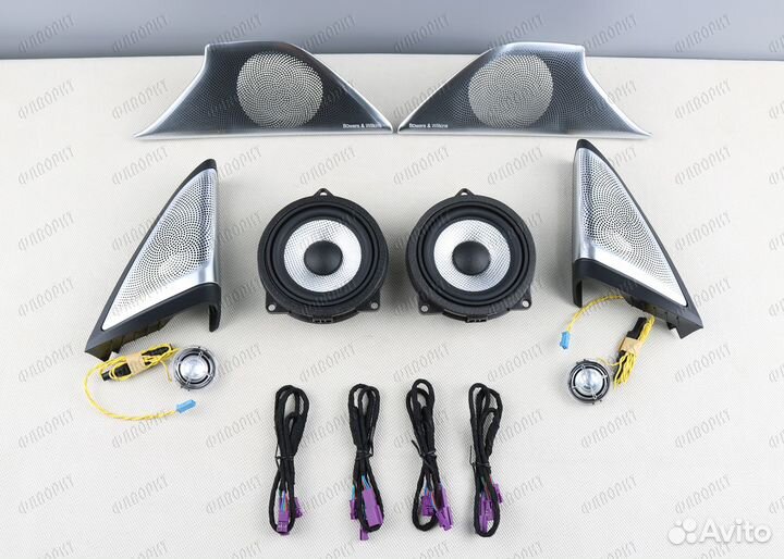 BMW 5 серии G30 акустика и сетки с подсветкой