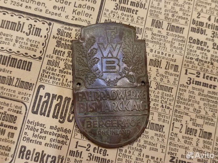 Табличка FWB раскопок Königsberga