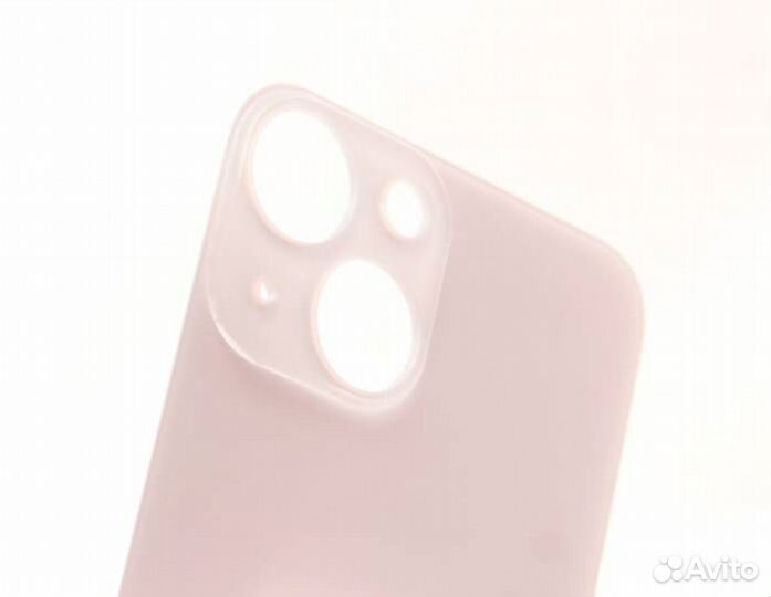 Задняя крышка для iPhone 13 mini Розовая (Стеклянн