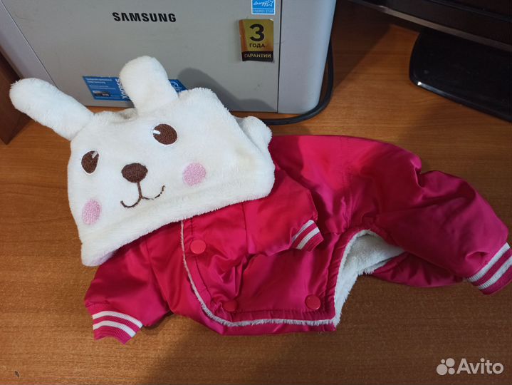 Комбинезон дождевик для собаки мелких пород