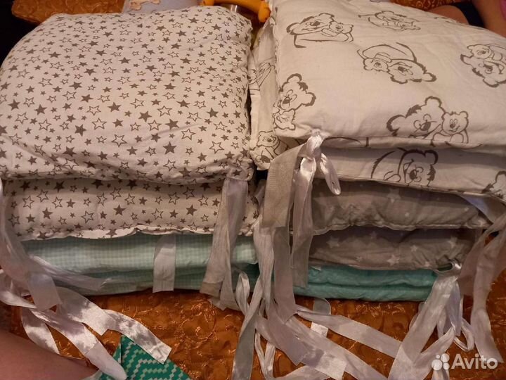 Бортики-подушки, балдахины