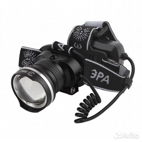 Фонарь налобный эра GA-806 5Вт аккумулятор USB чер