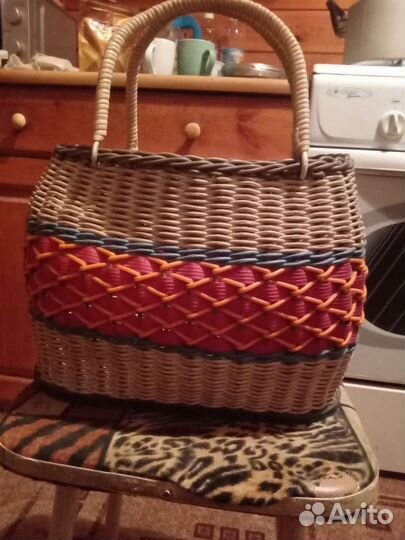 Корзина плетеная СССР