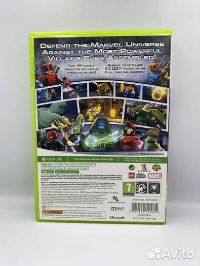 Lego Marvel Super Heroes xbox 360 (б/у, рус.суб.)