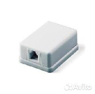 Розетка телефонная Rexant 1х 6P-4C (03-0001) 1гнез