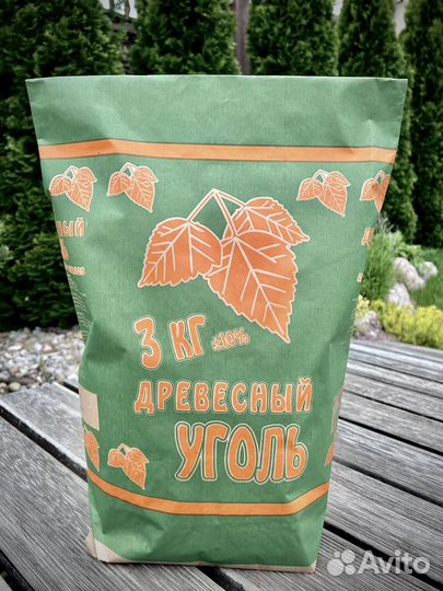 Уголь древесный 3 кг