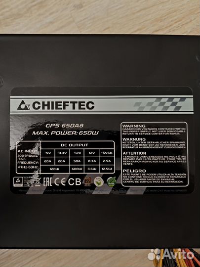 Блок питания Chiеftec GPS-650A8