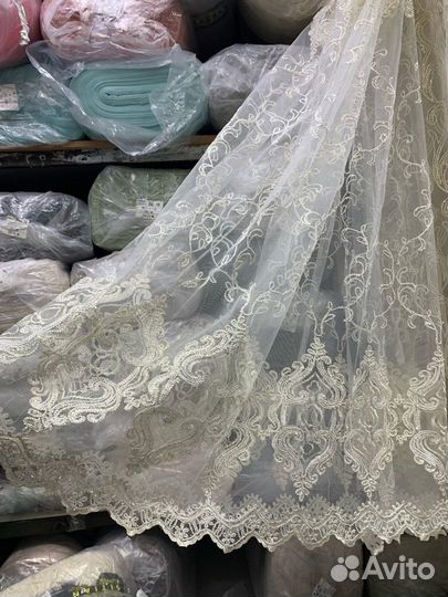 Тюль в наличии Турция 4 рулона на отрез