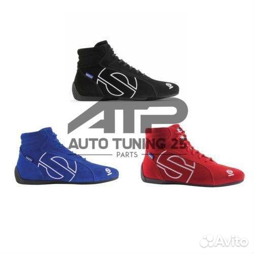 Ботинки спортивные замшевые для авто спорта - Spar