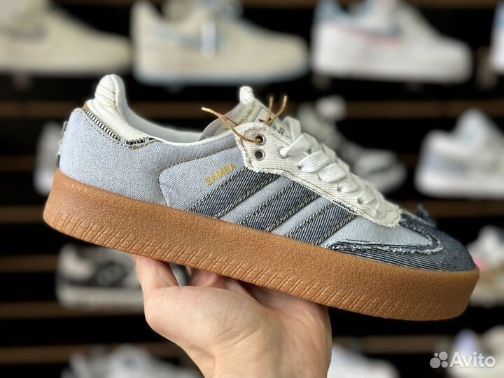 Кеды Adidas samba джинса