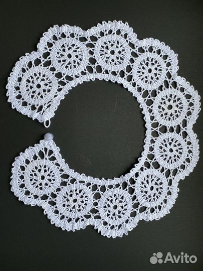 Кружевной воротник ручной работы