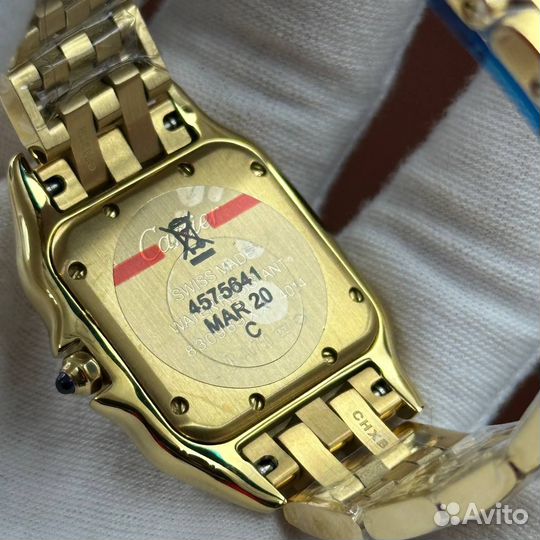 Часы женские Cartier Panthere 27 мм Gold