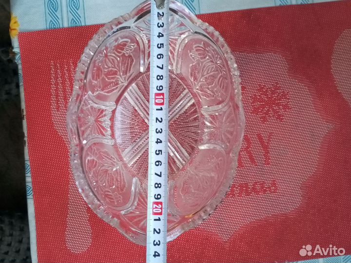 Хрустальная салатница большая