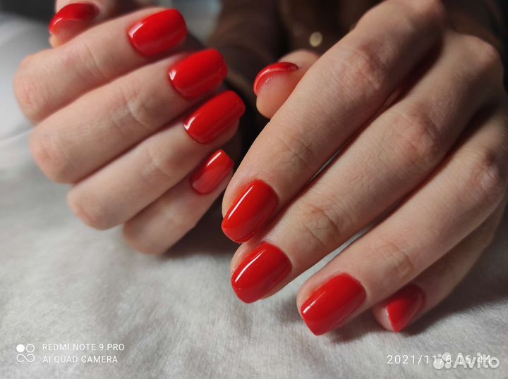 Маникюр, шеллак, наращивание ногтей на дому