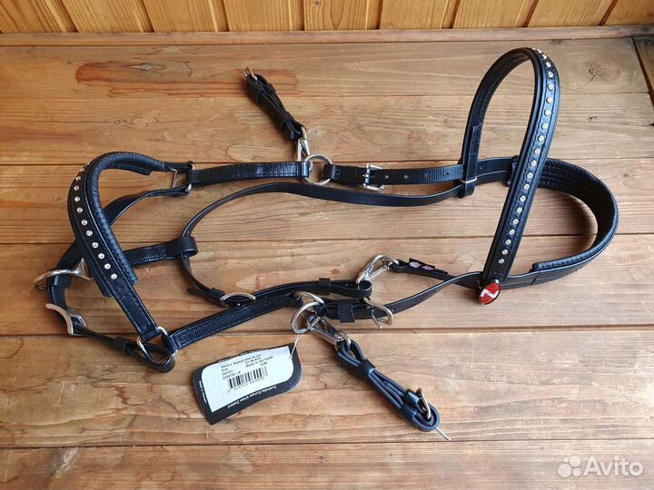 Уздечка Zilco пластиковая, со стразами