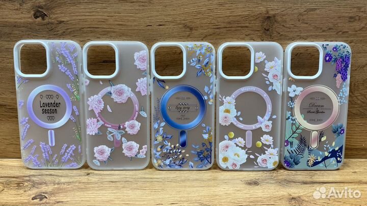 Чехол матовый с принтом MagSafe Apple iPhone