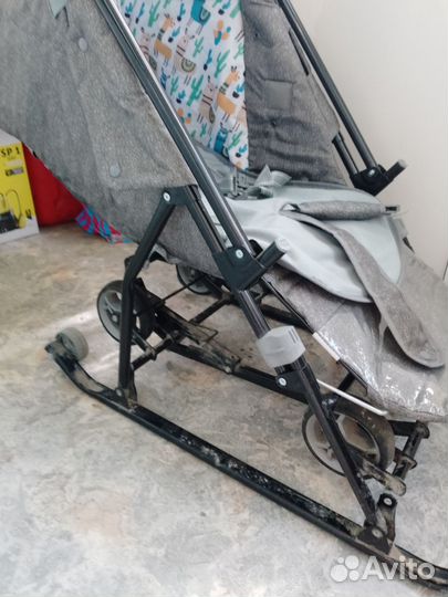 Детские санки коляска бу